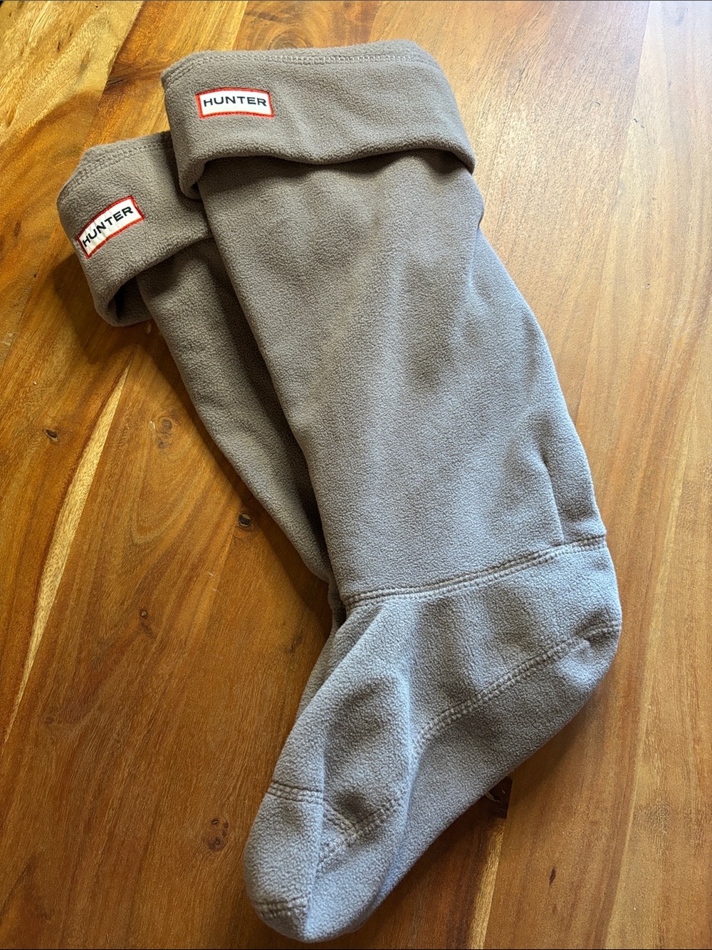 Hunter Tall Boots Socks in Grey Fleece